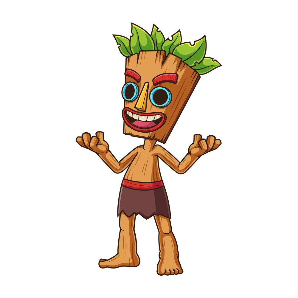 Laughing tiki character. PNG - JPG and vector EPS (infinitely scalable).