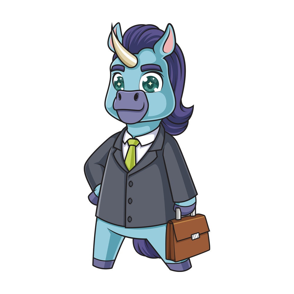Business unicorn. PNG - JPG and vector EPS (infinitely scalable).