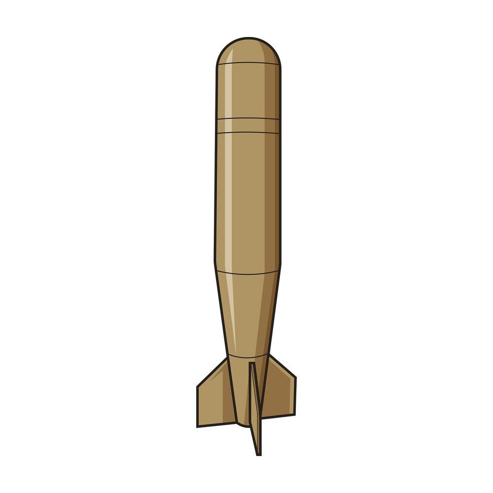 Cartoon simple bomb. PNG - JPG and vector EPS file formats (infinitely scalable). Image isolated on transparent background.