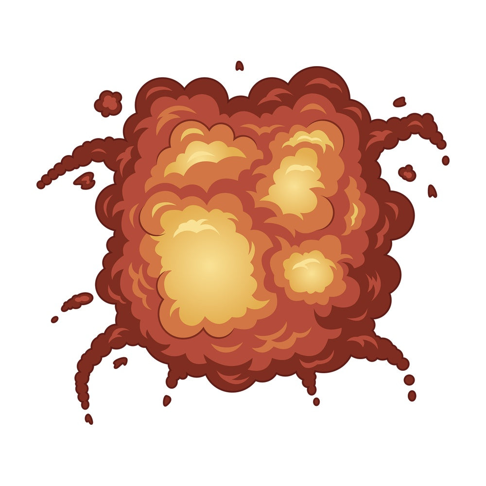 Explosion in the air. PNG - JPG and vector EPS (infinitely scalable).