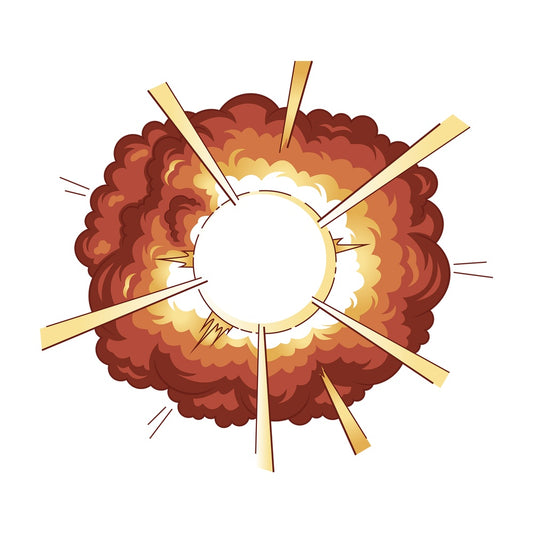 Bright explosion. PNG - JPG and vector EPS (infinitely scalable).