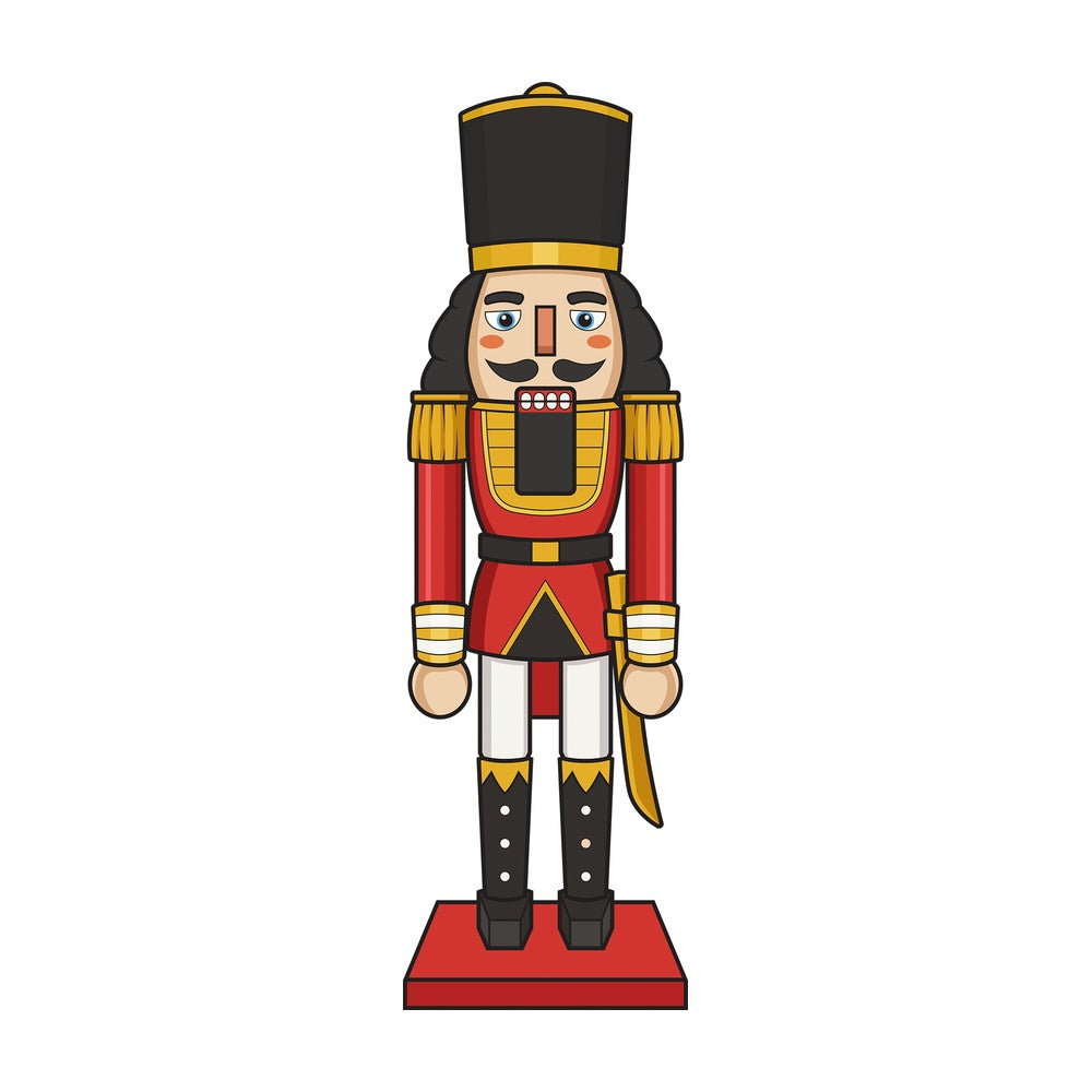 Cartoon nutcracker xmas. PNG - JPG and vector EPS file formats (infinitely scalable). Image isolated on transparent background.