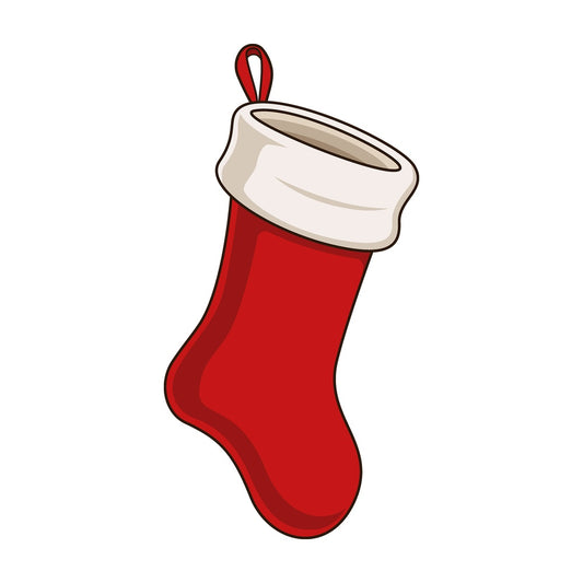 Cartoon christmas stockings. PNG - JPG and vector EPS file formats (infinitely scalable). Image isolated on transparent background.