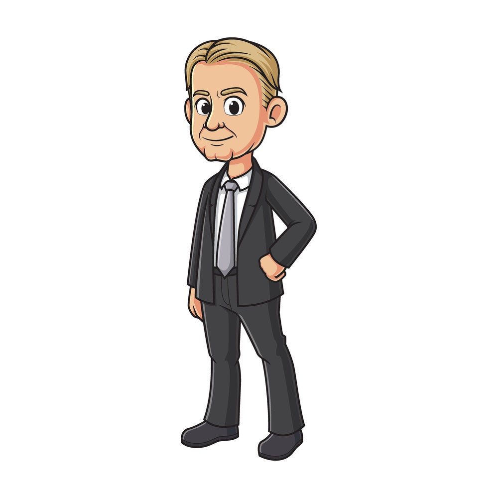 Cartoon herbert hoover. PNG - JPG and vector EPS file formats (infinitely scalable). Image isolated on transparent background.