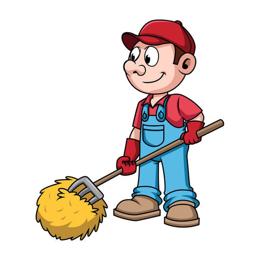 Farmer rolling the hays. PNG - JPG and vector EPS file formats (infinitely scalable). Image isolated on transparent background.