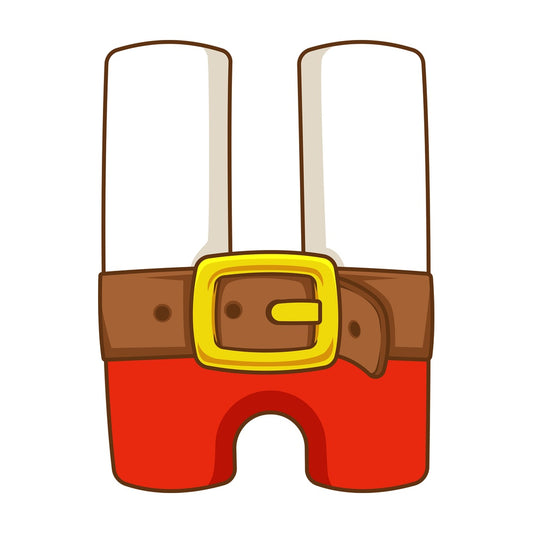 Cartoon christmas capital letter h. PNG - JPG and vector EPS file formats (infinitely scalable). Image isolated on transparent background.