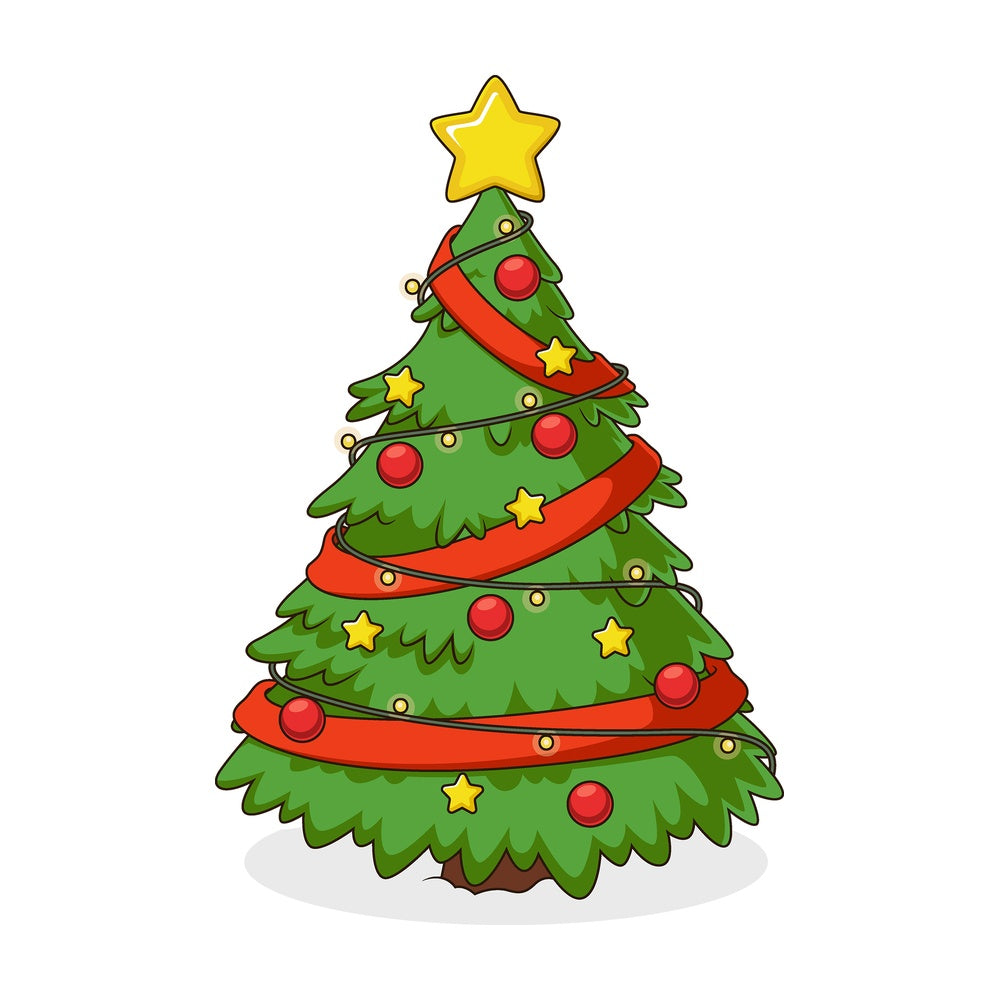 Awesome christmas tree. PNG - JPG and vector EPS (infinitely scalable).