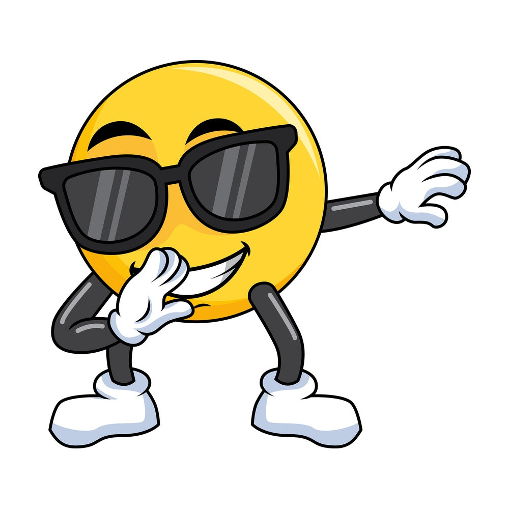 Dabbing emoji. PNG - JPG and vector EPS file formats (infinitely scalable). Image isolated on transparent background.