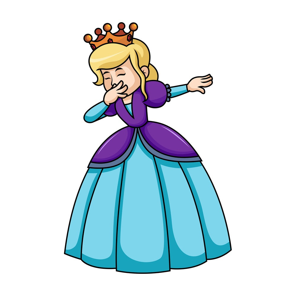 Dabbing queen. PNG - JPG and vector EPS file formats (infinitely scalable). Image isolated on transparent background.