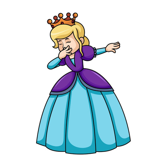 Dabbing queen. PNG - JPG and vector EPS file formats (infinitely scalable). Image isolated on transparent background.