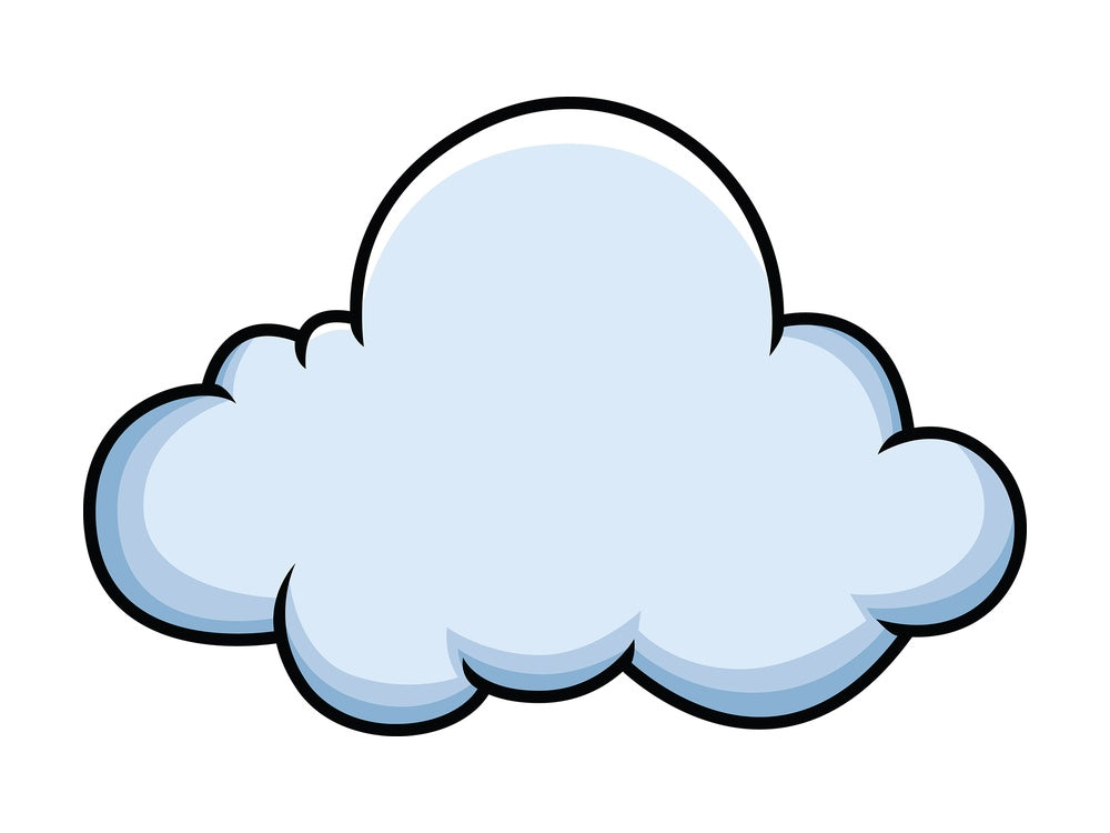 Cloud icon. PNG - JPG and vector EPS file formats (infinitely scalable). Images isolated on transparent background.