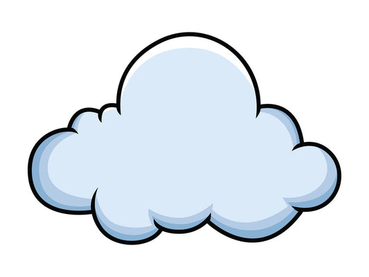 Cloud icon. PNG - JPG and vector EPS file formats (infinitely scalable). Images isolated on transparent background.