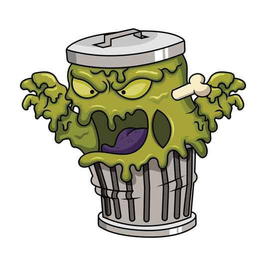 Garbage monster. PNG - JPG and vector EPS (infinitely scalable). Image isolated on transparent background.