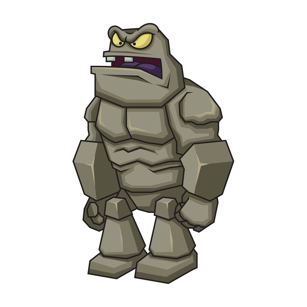 Rock monster. PNG - JPG and vector EPS (infinitely scalable). Image isolated on transparent background.