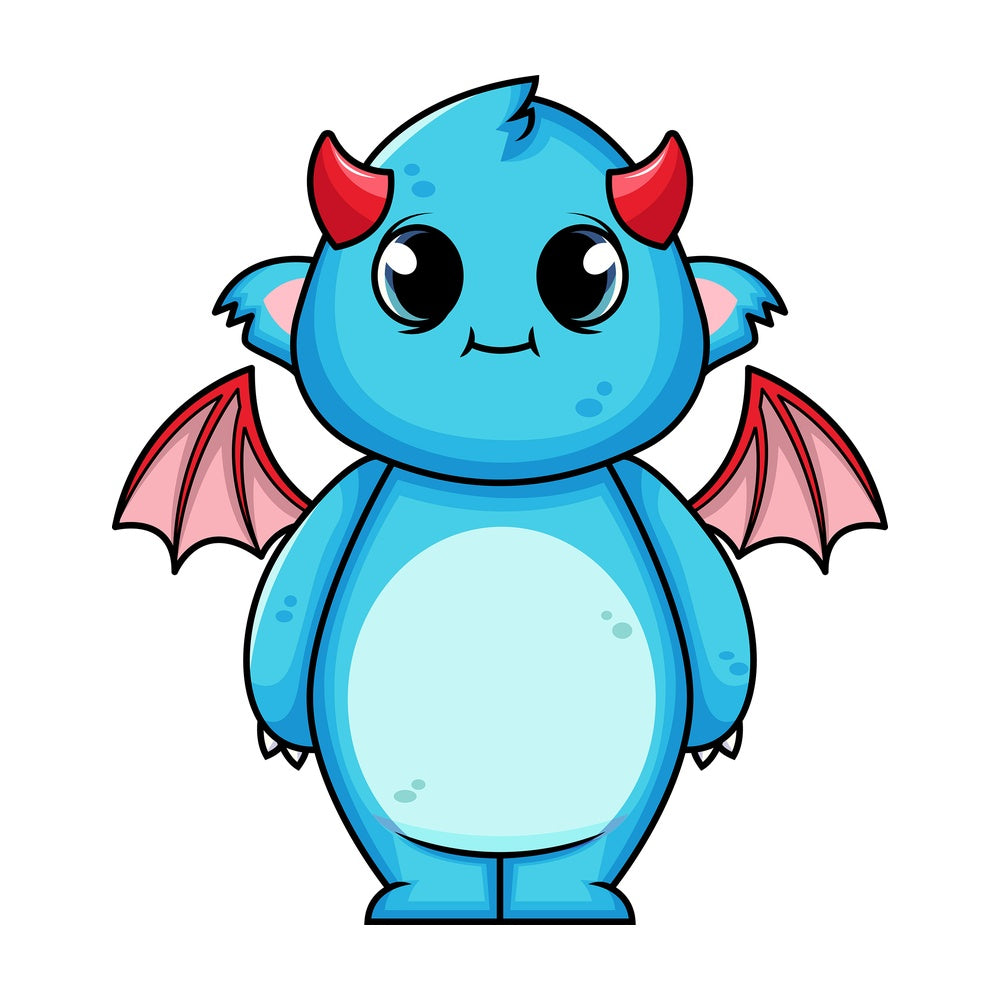 Cute monster. PNG - JPG and vector EPS (infinitely scalable). Image isolated on transparent background.