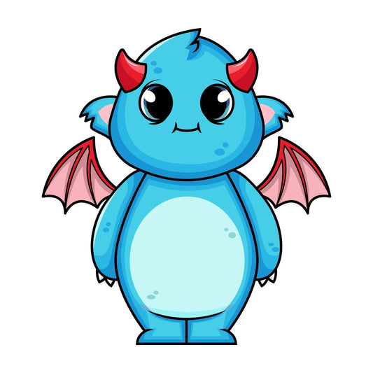 Cute monster. PNG - JPG and vector EPS (infinitely scalable). Image isolated on transparent background.