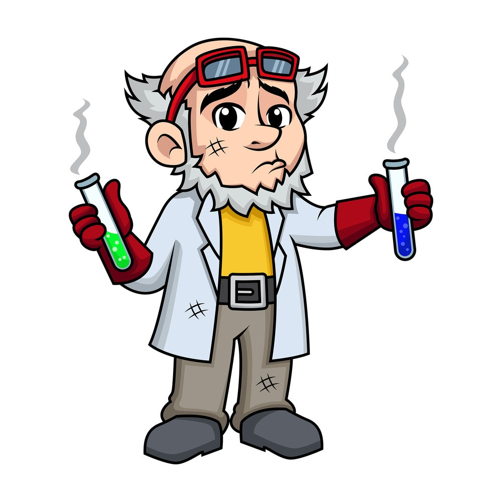 Crazy scientist explosion. PNG - JPG and vector EPS (infinitely scalable). Image isolated on transparent background.