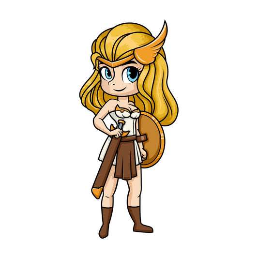 Hippolyta the amazon queen. PNG - JPG and vector EPS (infinitely scalable). Image isolated on transparent background.
