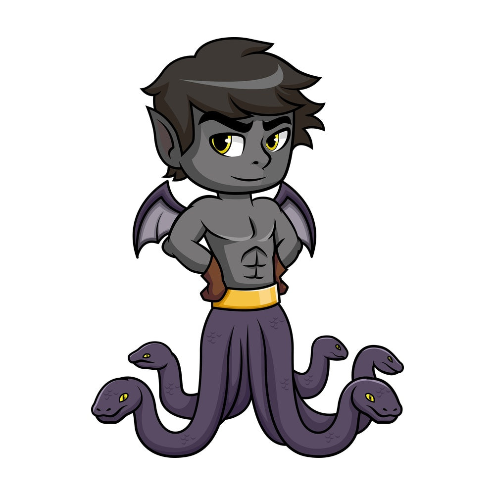 Greek monster typhon. PNG - JPG and vector EPS (infinitely scalable). Image isolated on transparent background.
