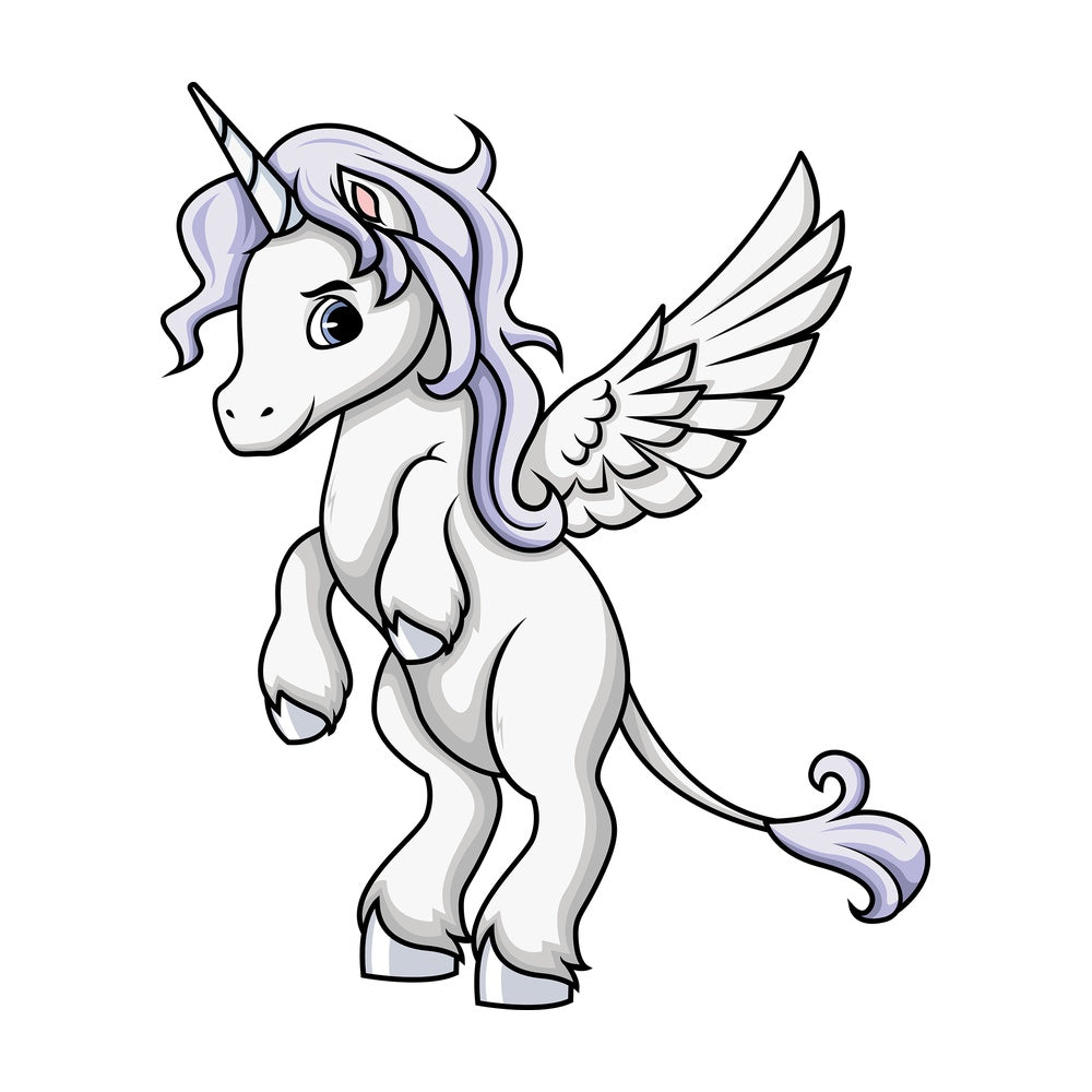 Winged pegasus. PNG - JPG and vector EPS (infinitely scalable). Image isolated on transparent background.