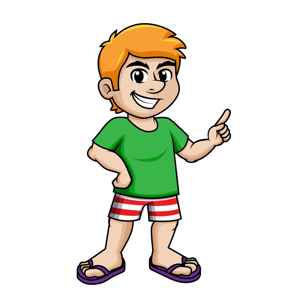 Relaxed man dressed for summer. PNG - JPG and vector EPS (infinitely scalable).