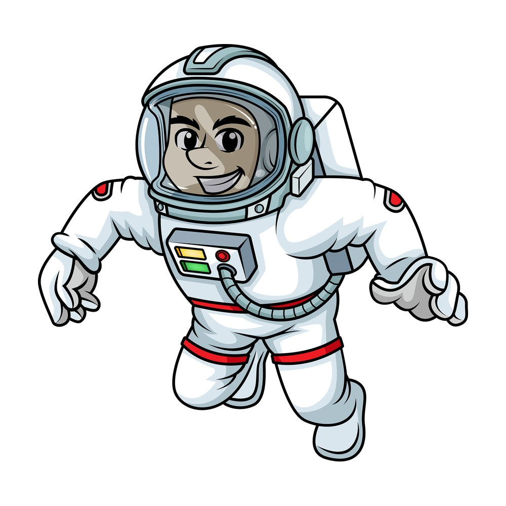 Male astronaut on a space walk. PNG - JPG and vector EPS (infinitely scalable). Image isolated on transparent background.
