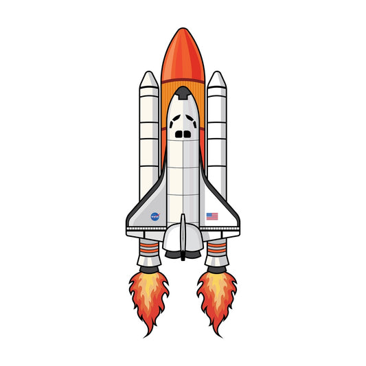 NASA space shuttle right after launch. PNG - JPG and vector EPS (infinitely scalable).
