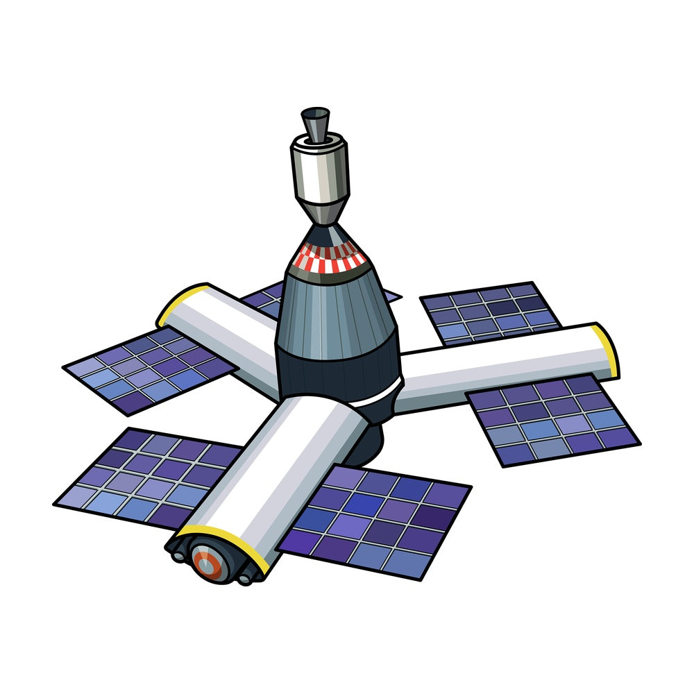 Orbital space station. PNG - JPG and vector EPS (infinitely scalable).