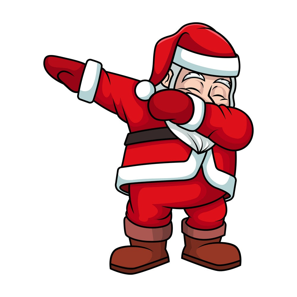 Dabbing santa claus. PNG - JPG and vector EPS (infinitely scalable).
