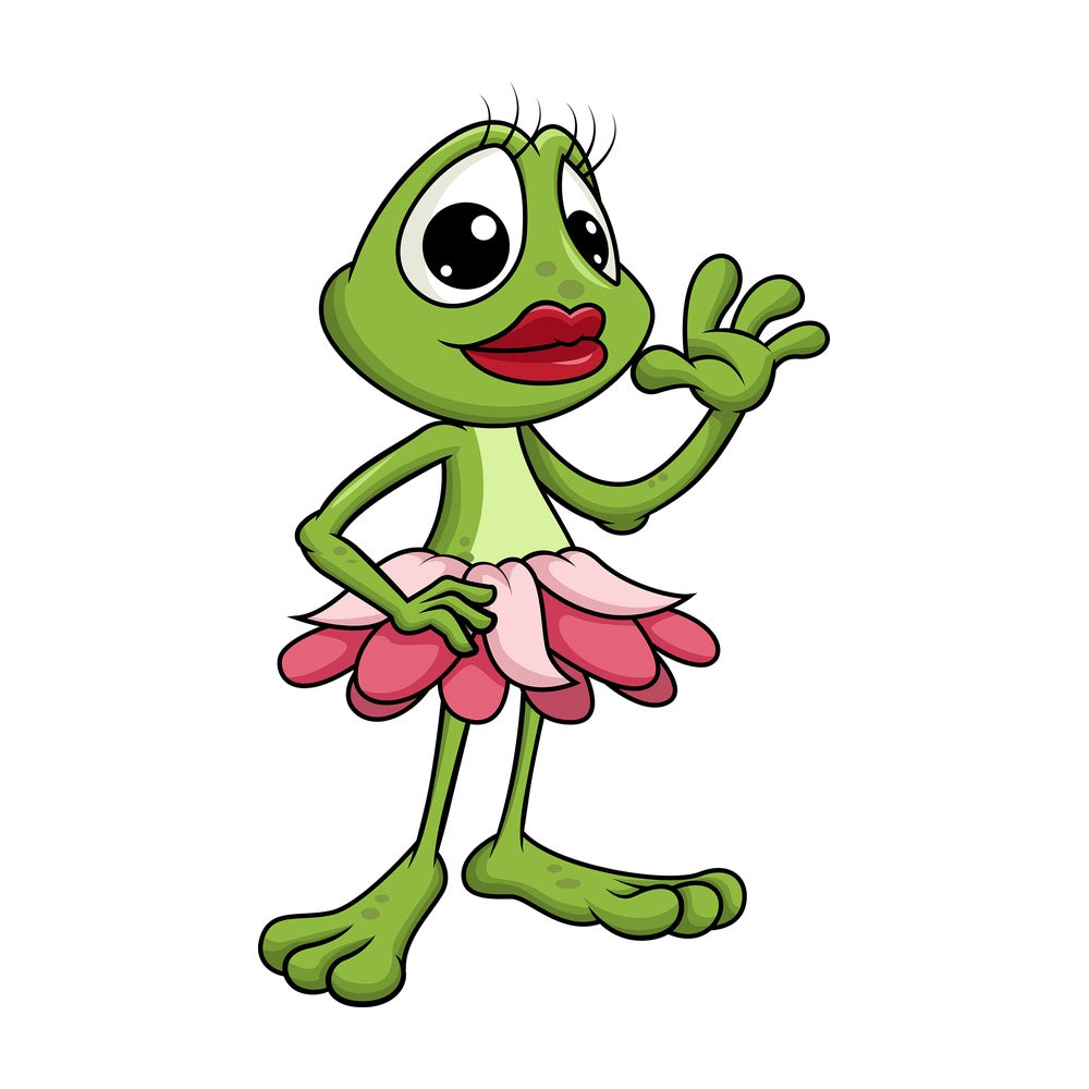 Female frog. PNG - JPG and vector EPS (infinitely scalable).