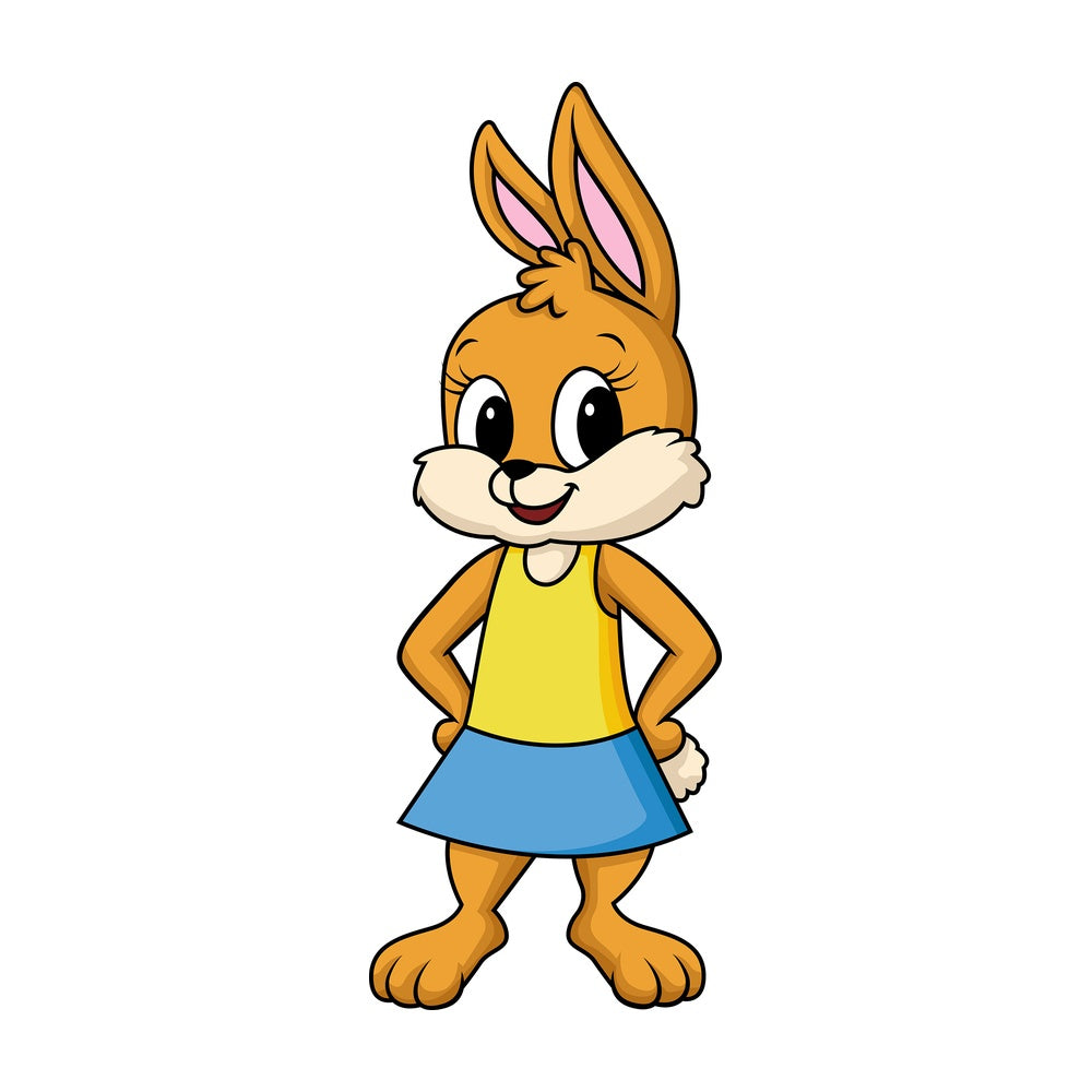 Female bunny rabbit. PNG - JPG and vector EPS (infinitely scalable).