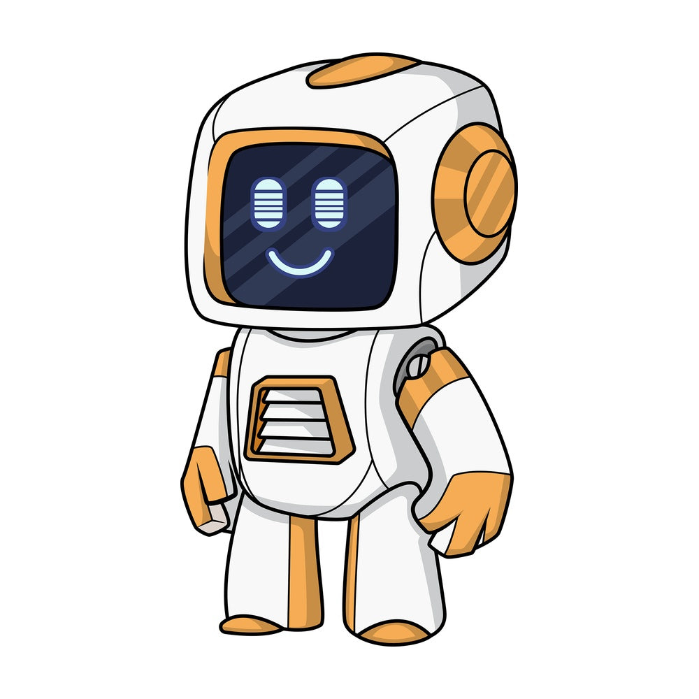 Cute android. PNG - JPG and vector EPS (infinitely scalable).