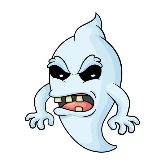 Angry ghost. PNG - JPG and vector EPS (infinitely scalable).