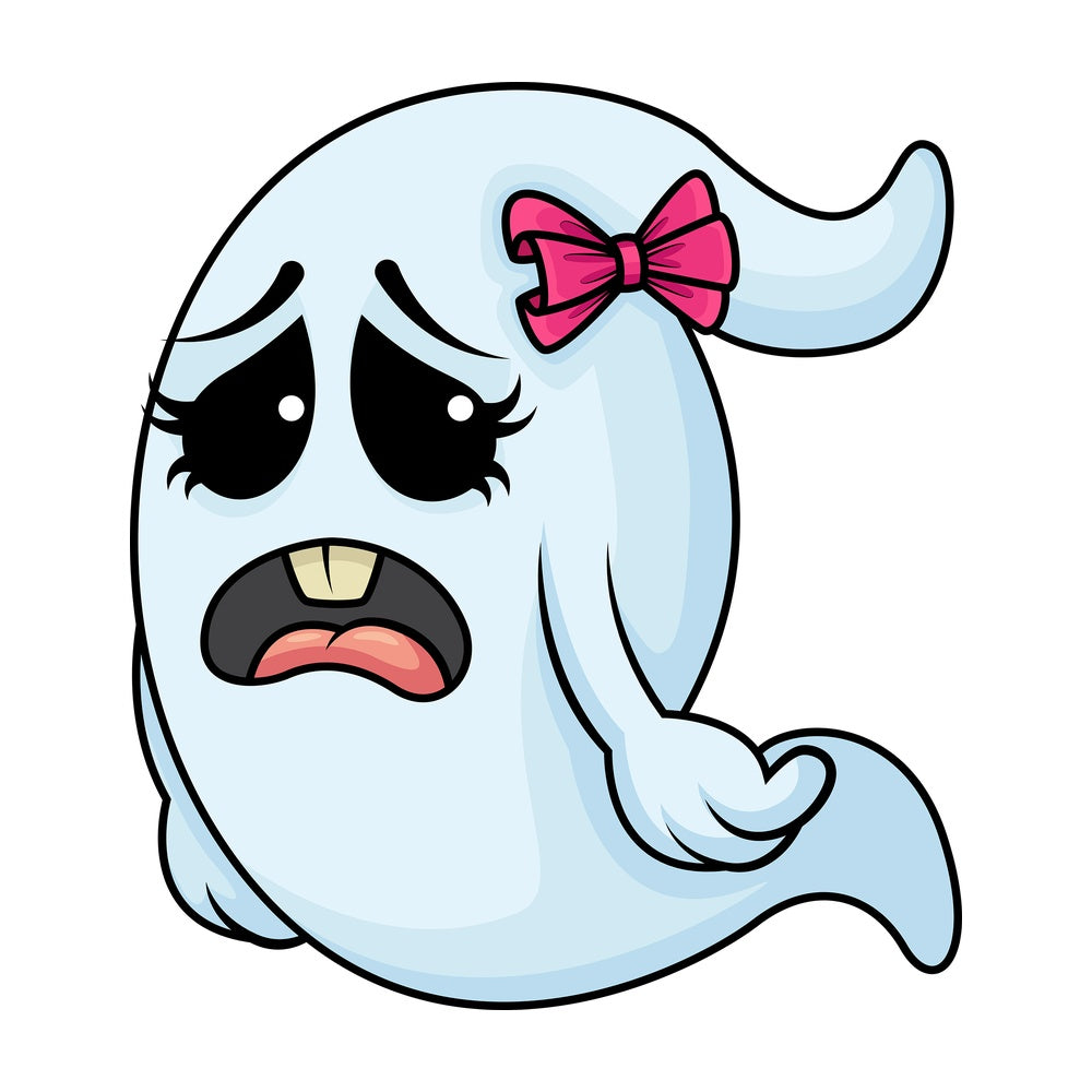 Sad female ghost. PNG - JPG and vector EPS (infinitely scalable).