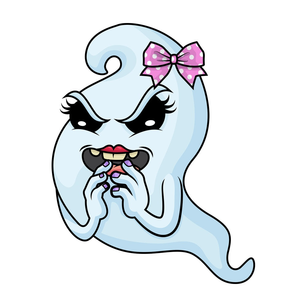 Mean female ghost. PNG - JPG and vector EPS (infinitely scalable).