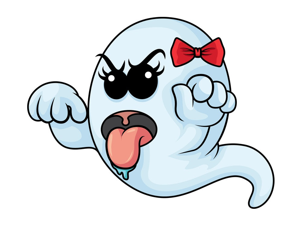 Scary female ghost. PNG - JPG and vector EPS (infinitely scalable).