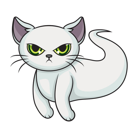 Cute ghost cat. PNG - JPG and vector EPS (infinitely scalable).