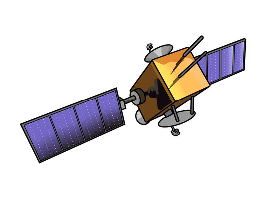 Space satellite. PNG - JPG and vector EPS (infinitely scalable).