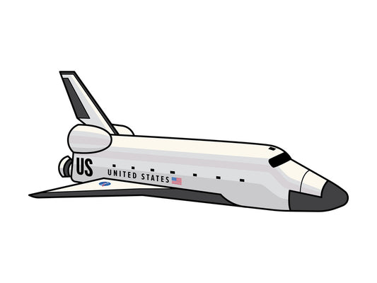 NASA space shuttle flying. PNG - JPG and vector EPS (infinitely scalable).