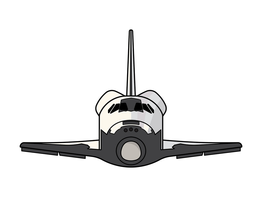 Nasa Space Shuttle Front View