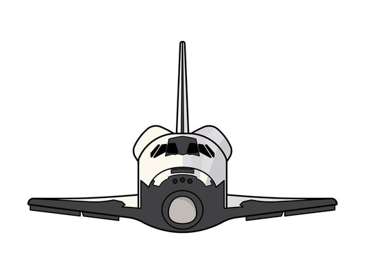 Nasa Space Shuttle Front View