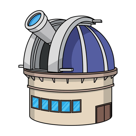 Space observatory. PNG - JPG and vector EPS (infinitely scalable).