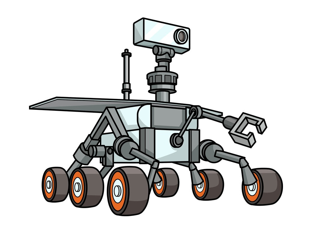 Mars rover. PNG - JPG and vector EPS (infinitely scalable).