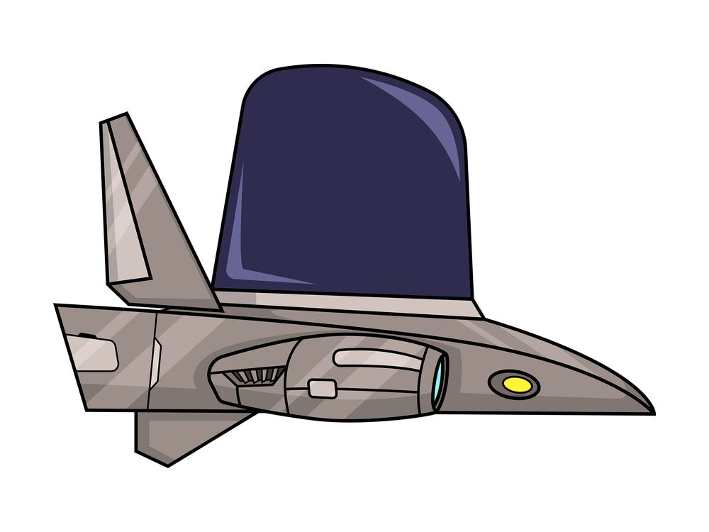 Futuristic spaceship. PNG - JPG and vector EPS (infinitely scalable).