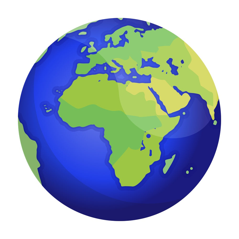 Realistic Planet Earth. PNG - JPG and vector EPS (infinitely scalable).