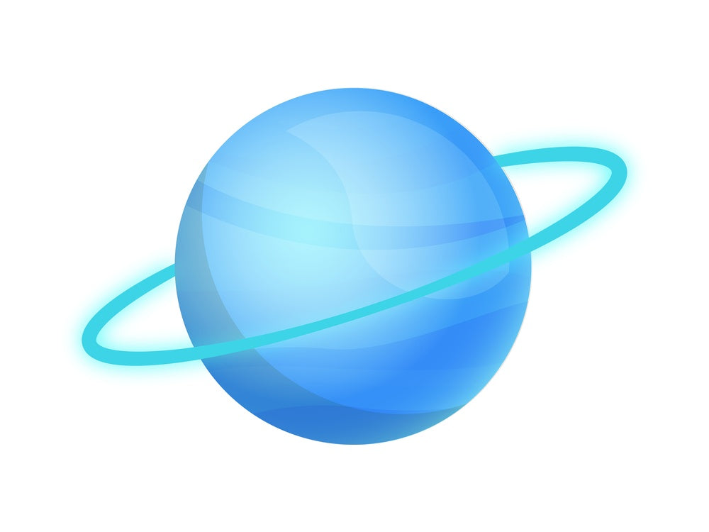 Planet Uranus. PNG - JPG and vector EPS (infinitely scalable).