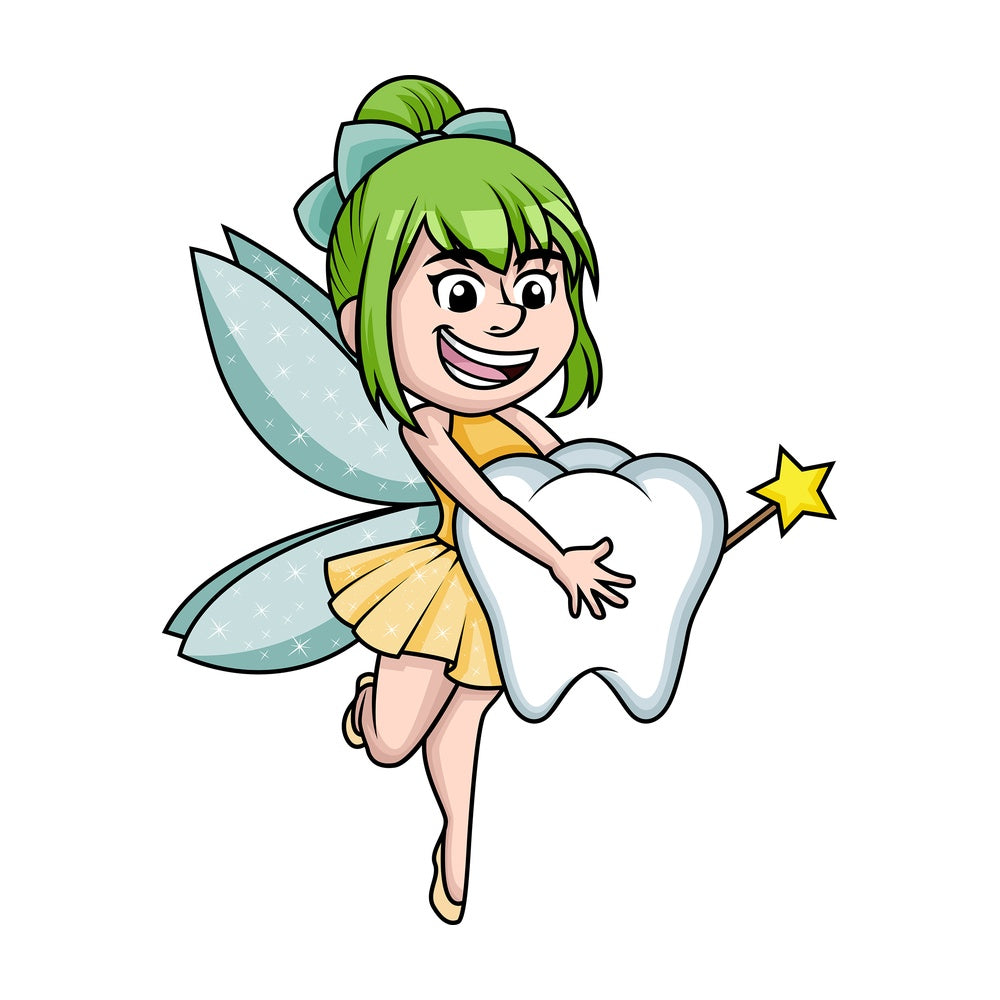 Cute tooth fairy. PNG - JPG and vector EPS (infinitely scalable).