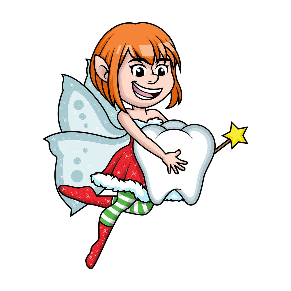 Christmas tooth fairy. PNG - JPG and vector EPS (infinitely scalable).