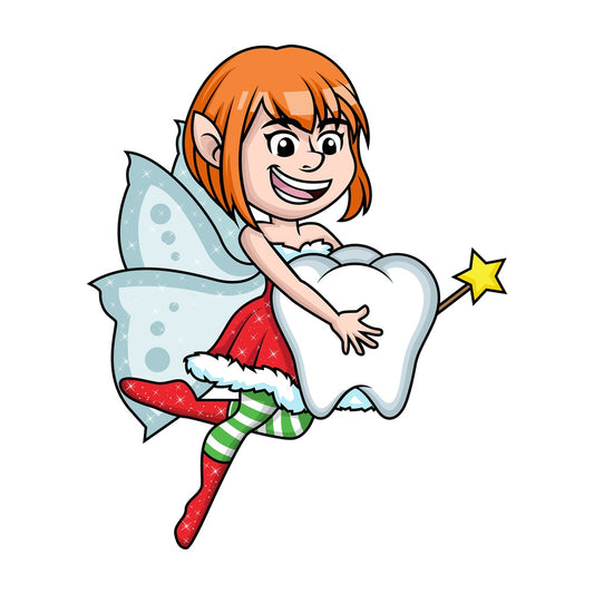 Christmas tooth fairy. PNG - JPG and vector EPS (infinitely scalable).