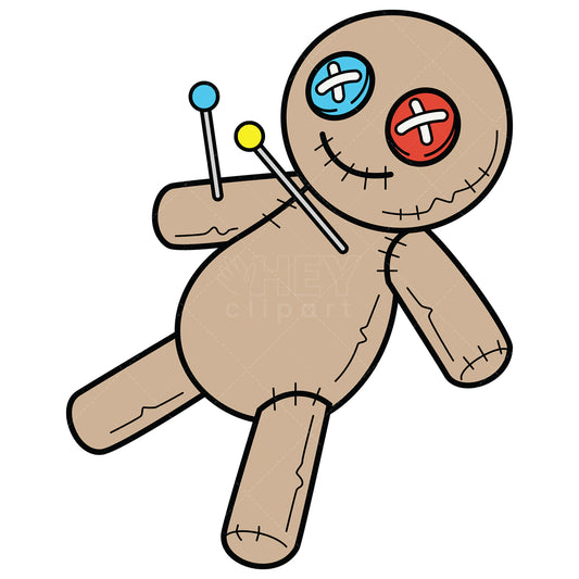 Royalty-free vector illustration of a voodoo doll.